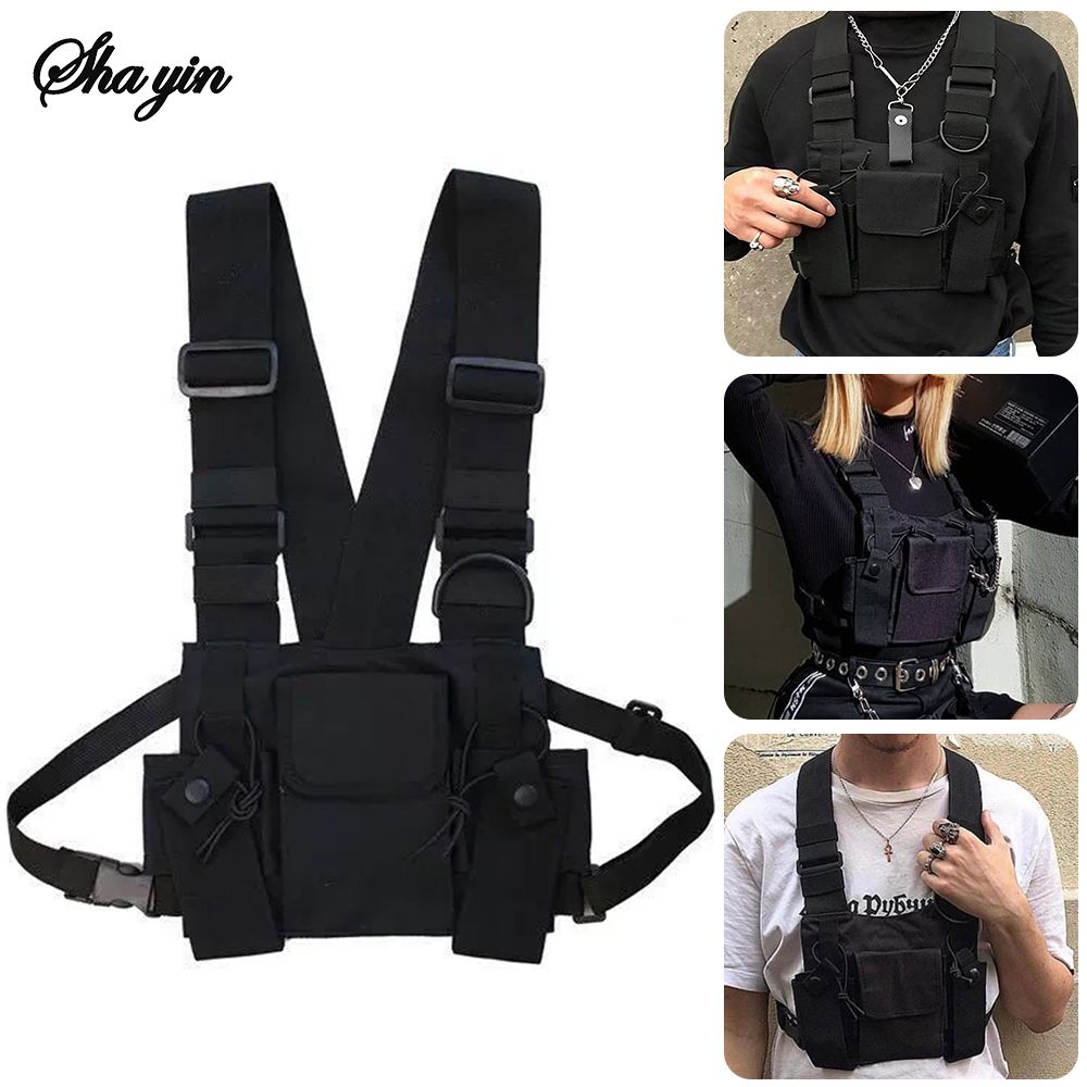 Street Fashion Baggy - Functional Tactical Chest Bag For Woman