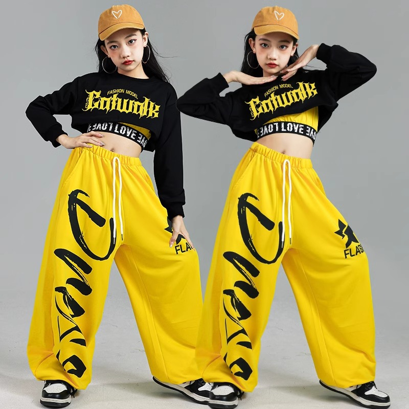 Street Fashion Kpop - Hip Hop Girls Fashion K-pop Crop
