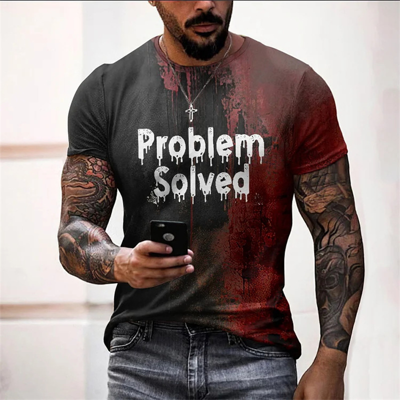 Street Fashion Elements - English Elements Pattern Men's Fashion T-Shirts