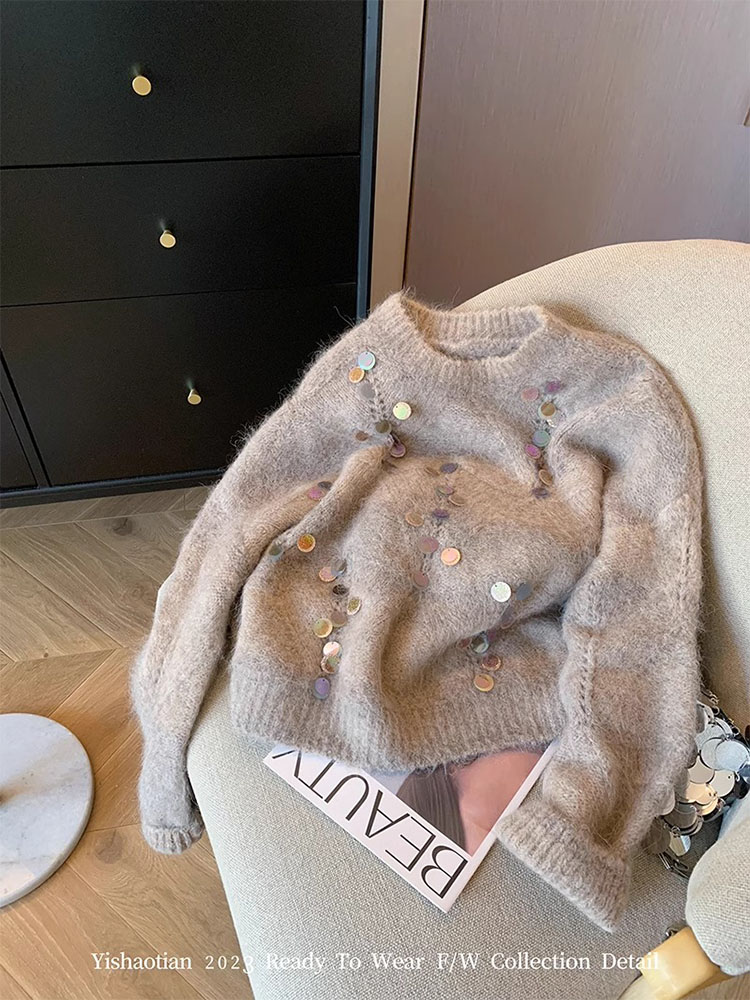 Street Fashion In Korea - Korean Streetwear Sweater Office Lady Autumn