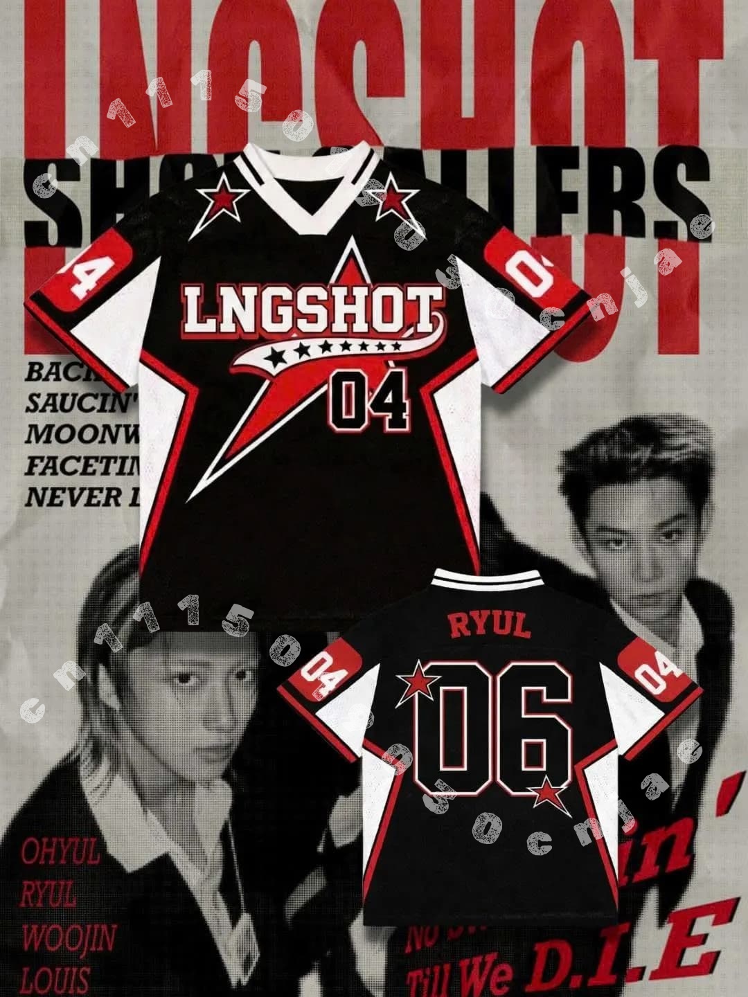 Kpop Group Football Jersey Shi - Street Fashion Kpop review and price