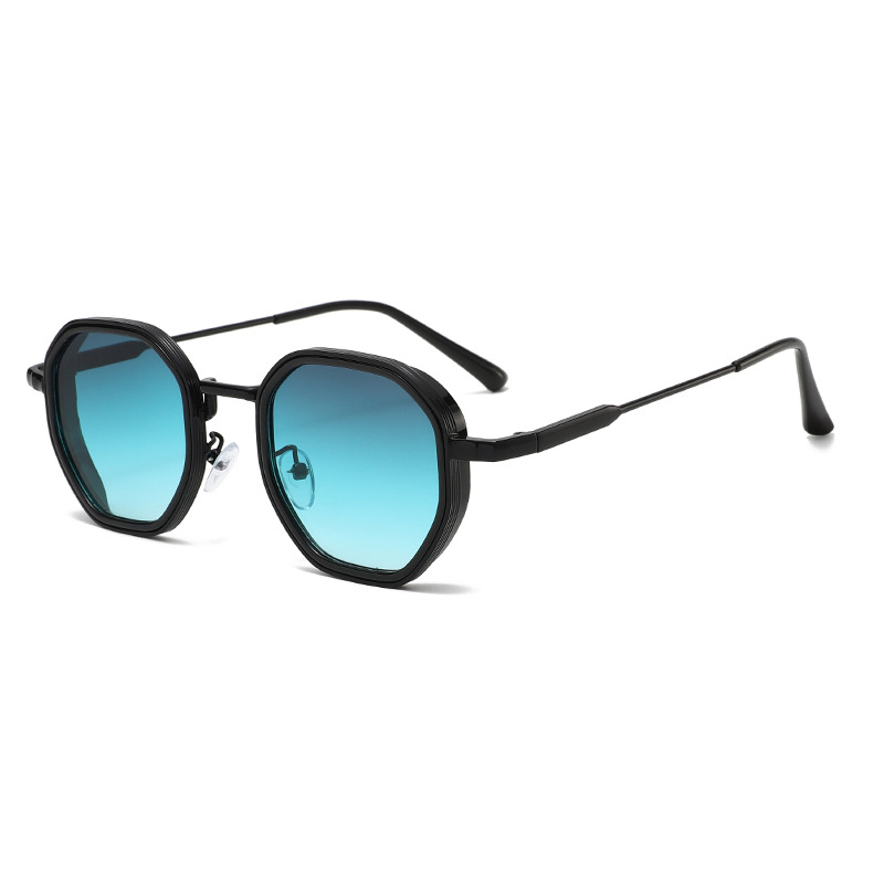 Metal Polygon Retro Sunglasses - Street Fashion Photographers review and price