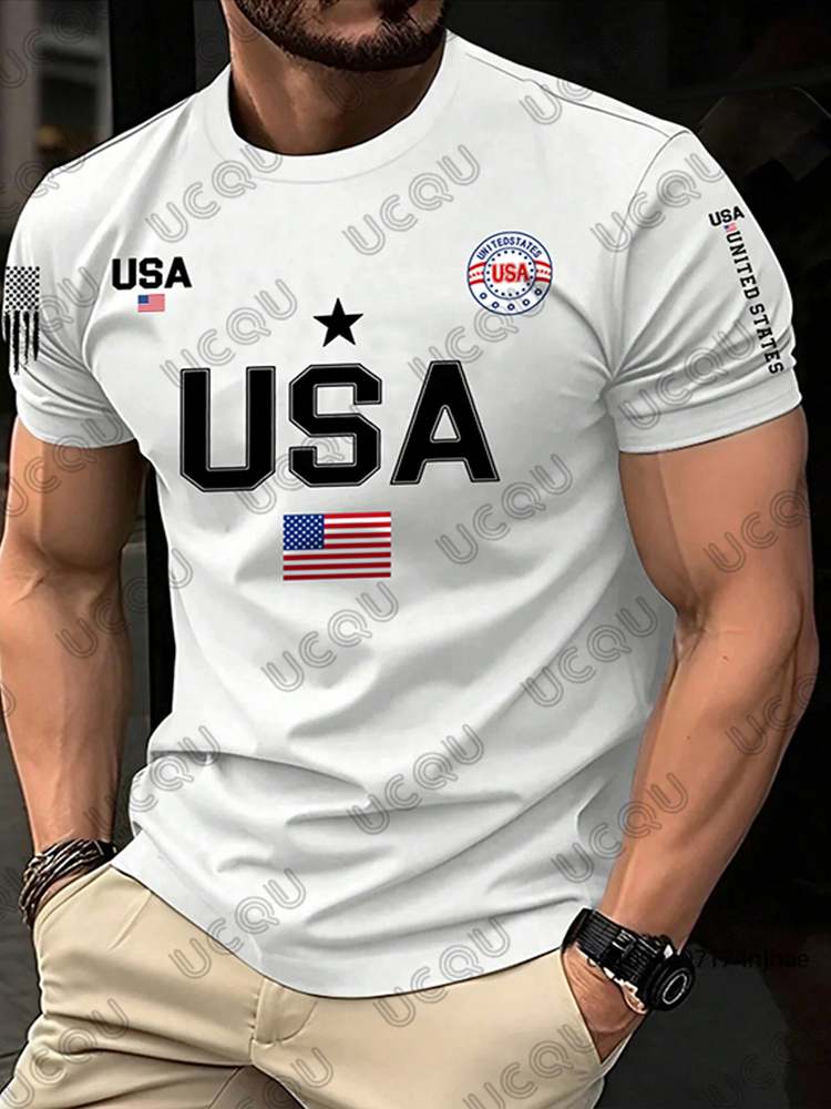 2026 New USA Flag Graphic Men  - Street Fashion Usa review and price