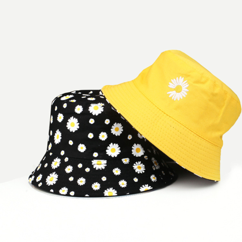 Summer Daisy Double-Sided  Buc - Bucket Hat Embroidered review and price