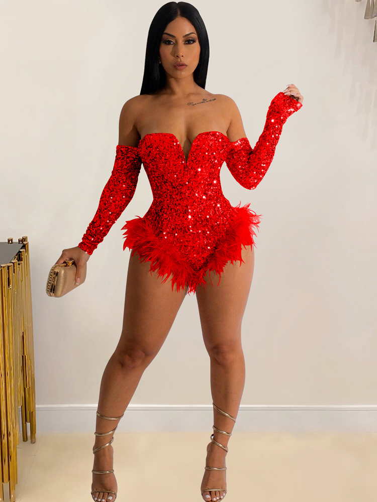 Fashion Sexy Monochrome Sequin - Street Fashion Online review and price
