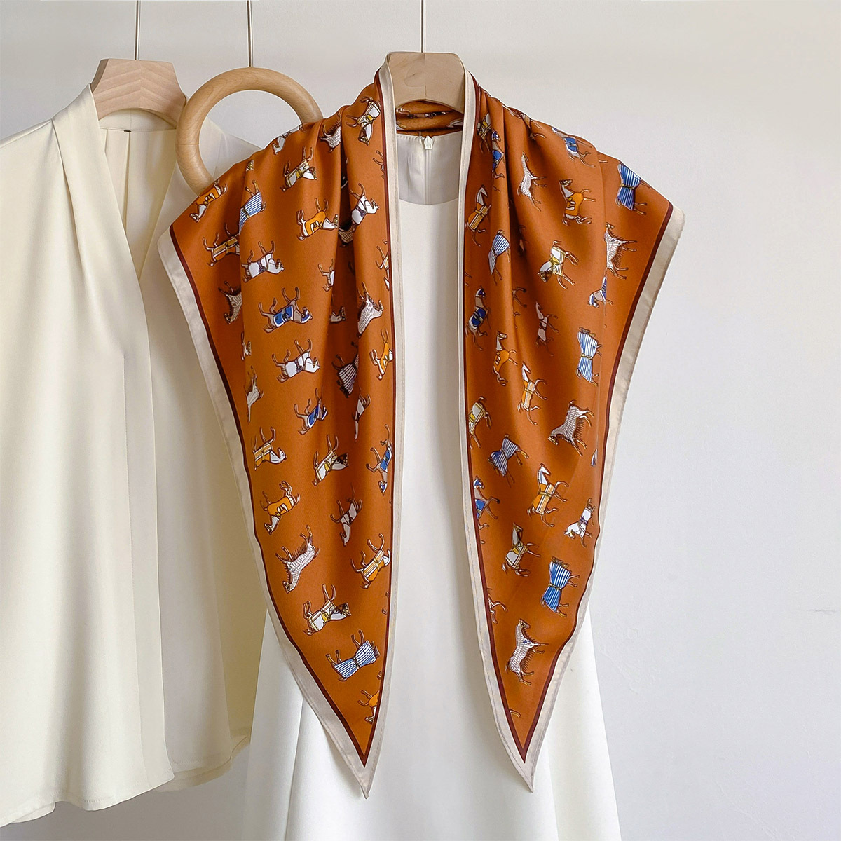 Trendy Satin Triangle Shawl Ho - Bandana Multi Way review and price
