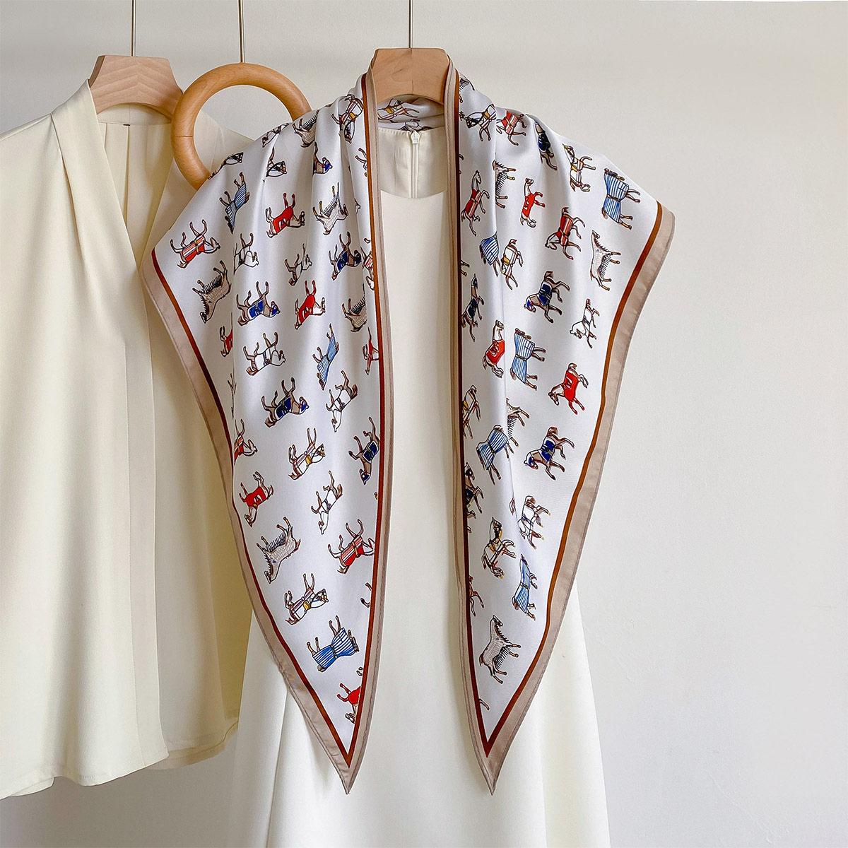 Trendy Satin Triangle Shawl Ho - Bandana Multi Way review and price