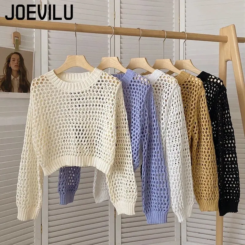 Hollow Out Knit Crop Top Women - Street Fashion In Korea review and price