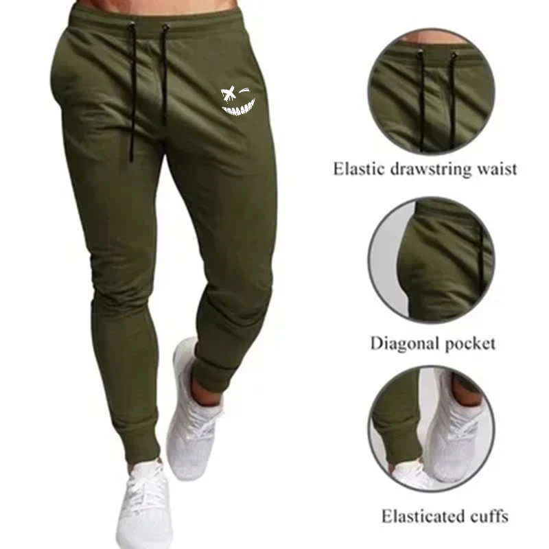 Anime Smiley Face Printed Men  - Running Pant Jogger review and price