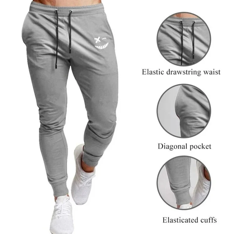 Anime Smiley Face Printed Men  - Running Pant Jogger review and price