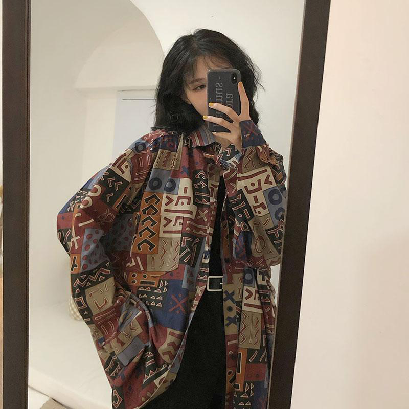 Vintage Harajuku Women Blouses - Street Fashion In Korea review and price
