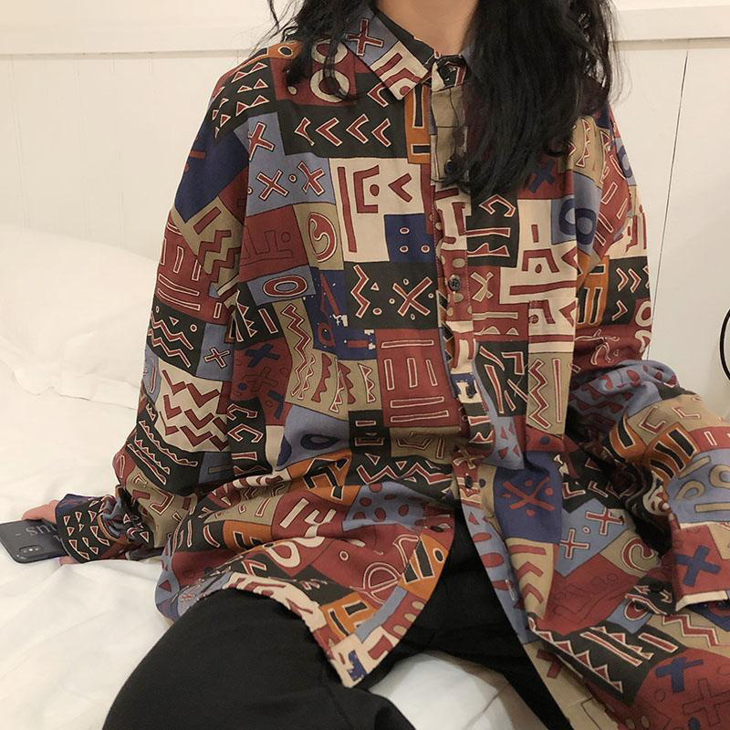 Vintage Harajuku Women Blouses - Street Fashion In Korea review and price
