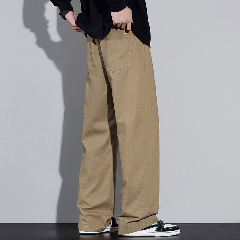 100% Cotton Men's Baggy Wide-l - Street Fashion In Korea review and price