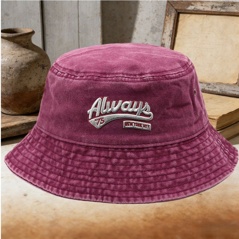Unisex Casual Always 73 Embroi - Bucket Hat Embroidered review and price