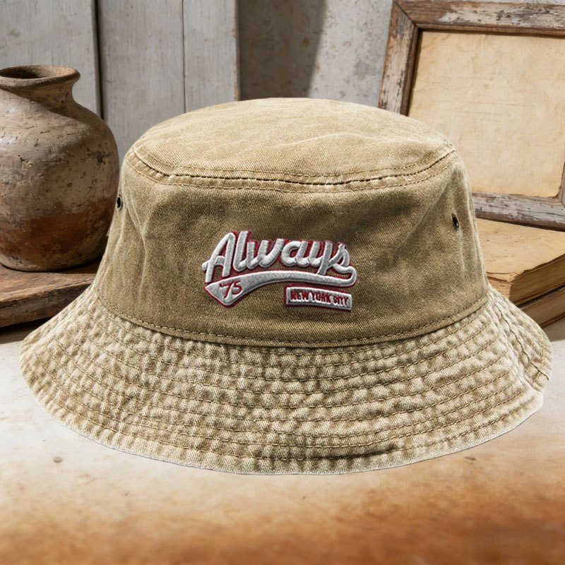 Unisex Casual Always 73 Embroi - Bucket Hat Embroidered review and price