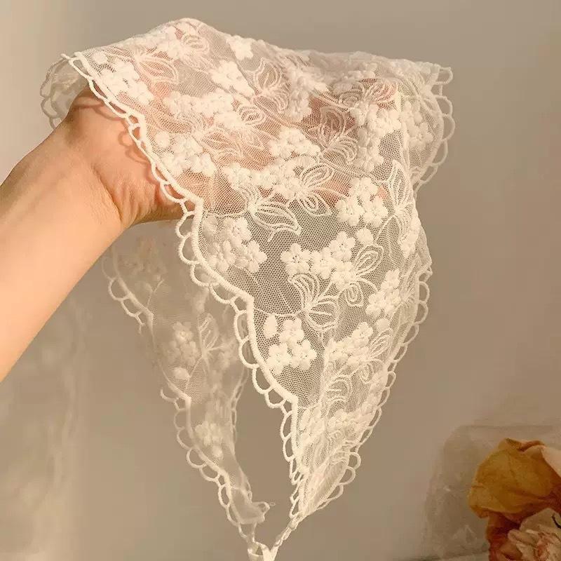 Triangle Lace Bandana Cream Wh - Bandana Multi Way review and price