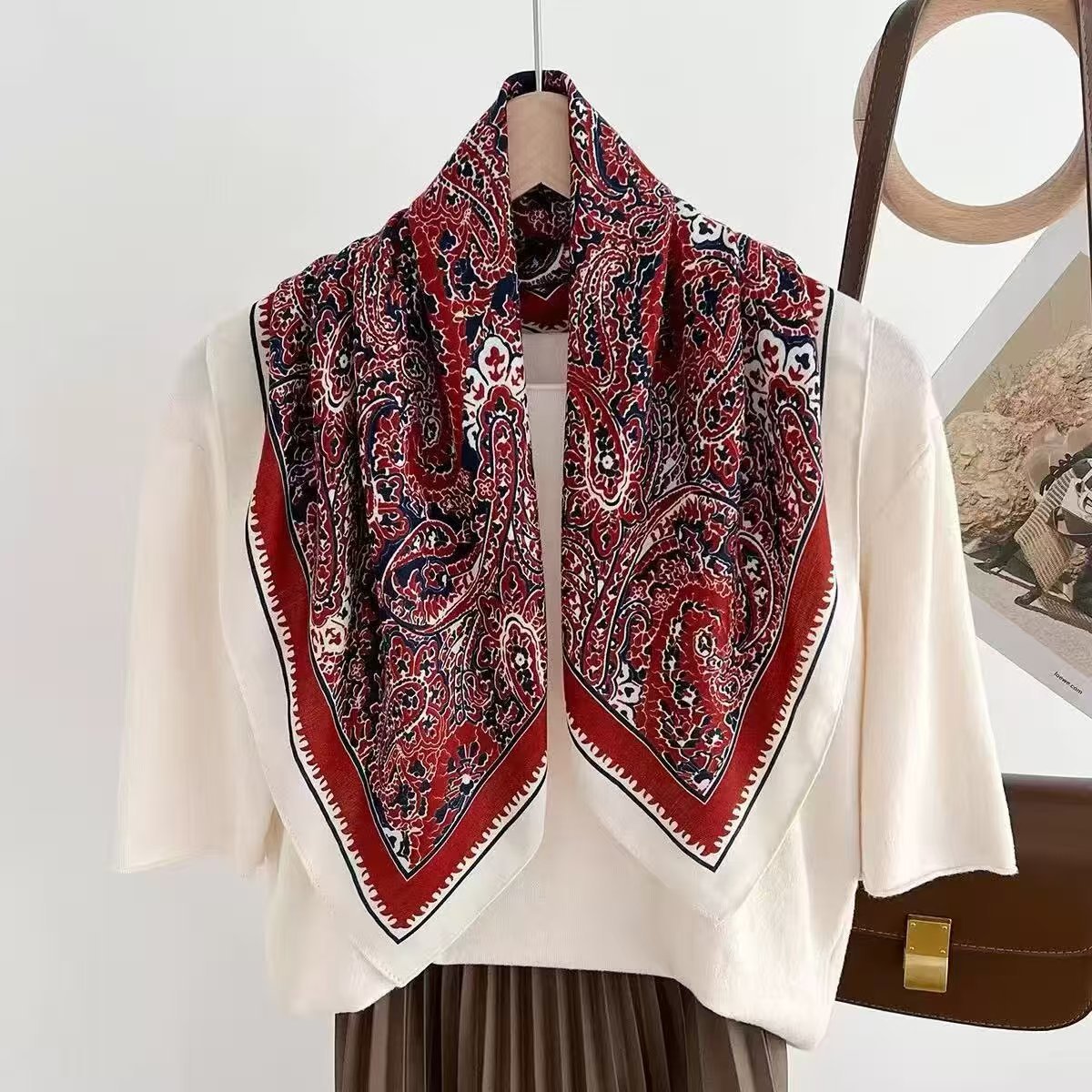 Vintage Cashew Flower Square S - Bandana Multi Way review and price