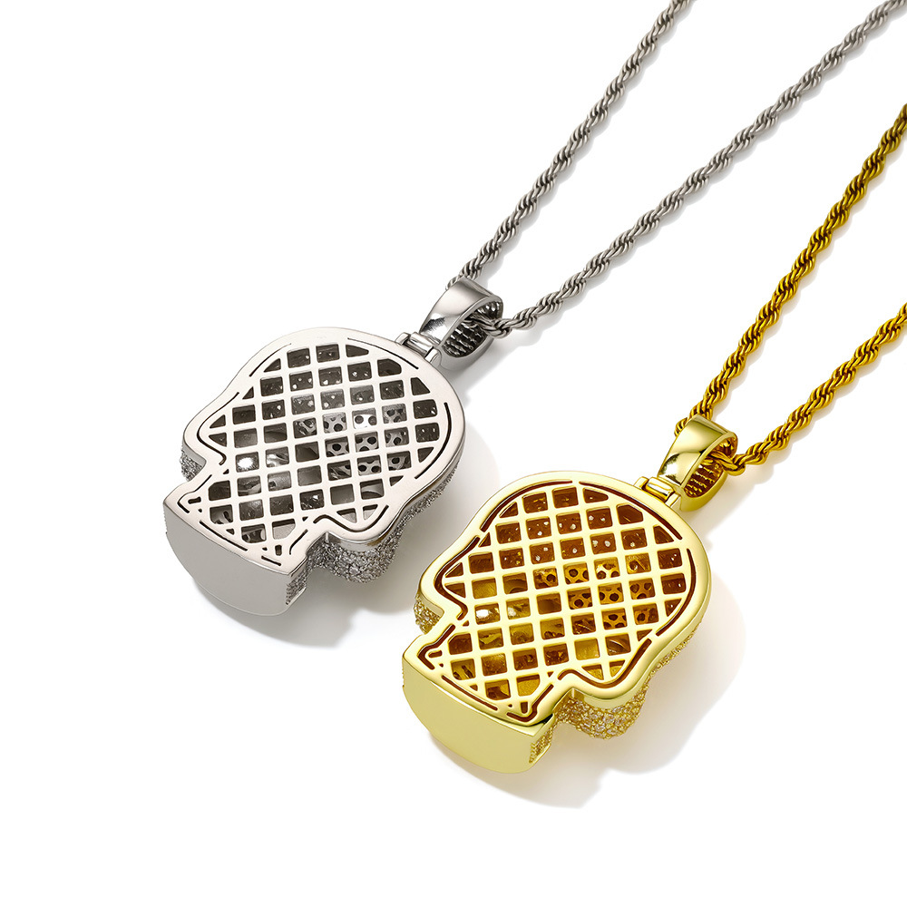 Iced Out Skull Pendant Necklac - Fashion Street Singapore review and price