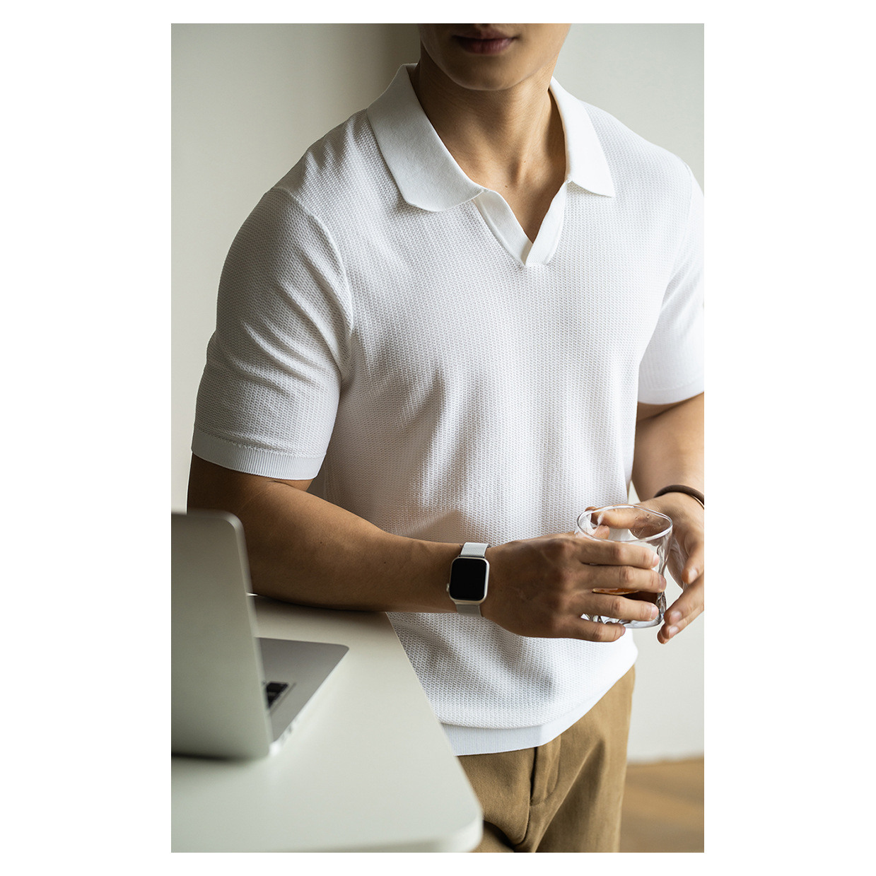 Linen Short Sleeve Knitted Hig - Urban Street Fashion Photography review and price