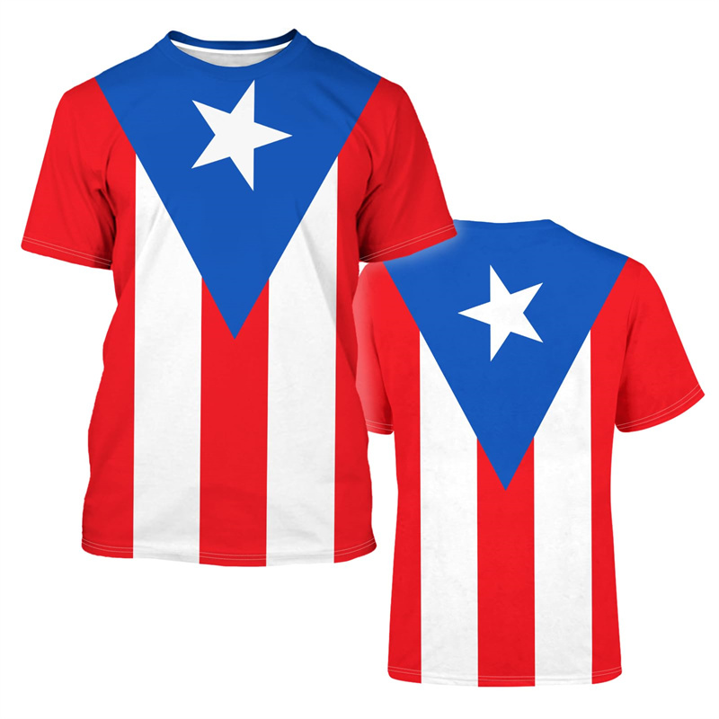 2025 New Puerto Rico Flag Grap - Street Fashion Usa review and price