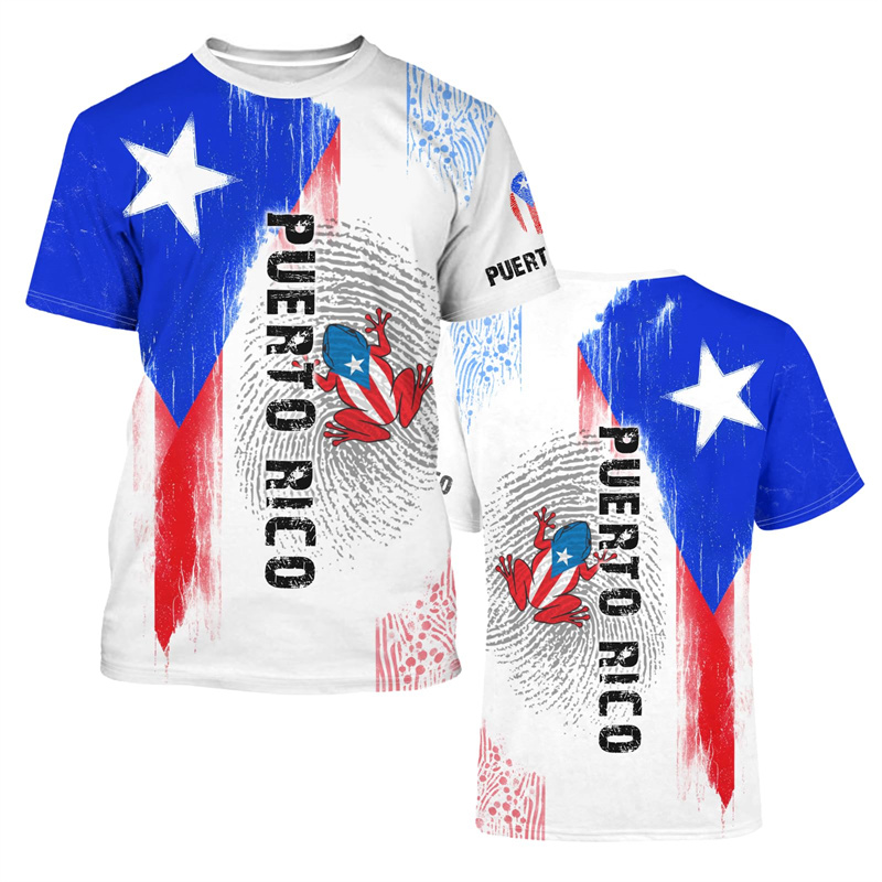 2025 New Puerto Rico Flag Grap - Street Fashion Usa review and price