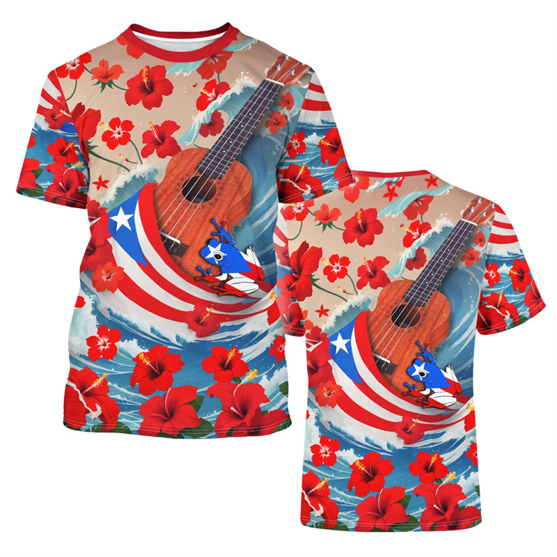 2025 New Puerto Rico Flag Grap - Street Fashion Usa review and price