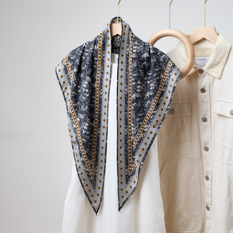 Denim Blue Triangle Scarf New  - Bandana Multi Way review and price
