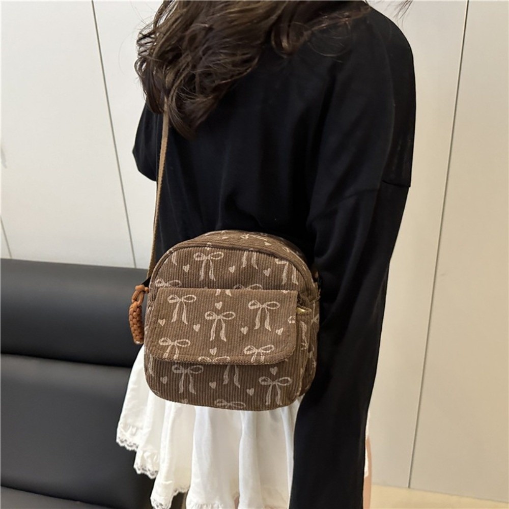 Women's Corduroy Small Shoulde - Street Fashion In Korea review and price