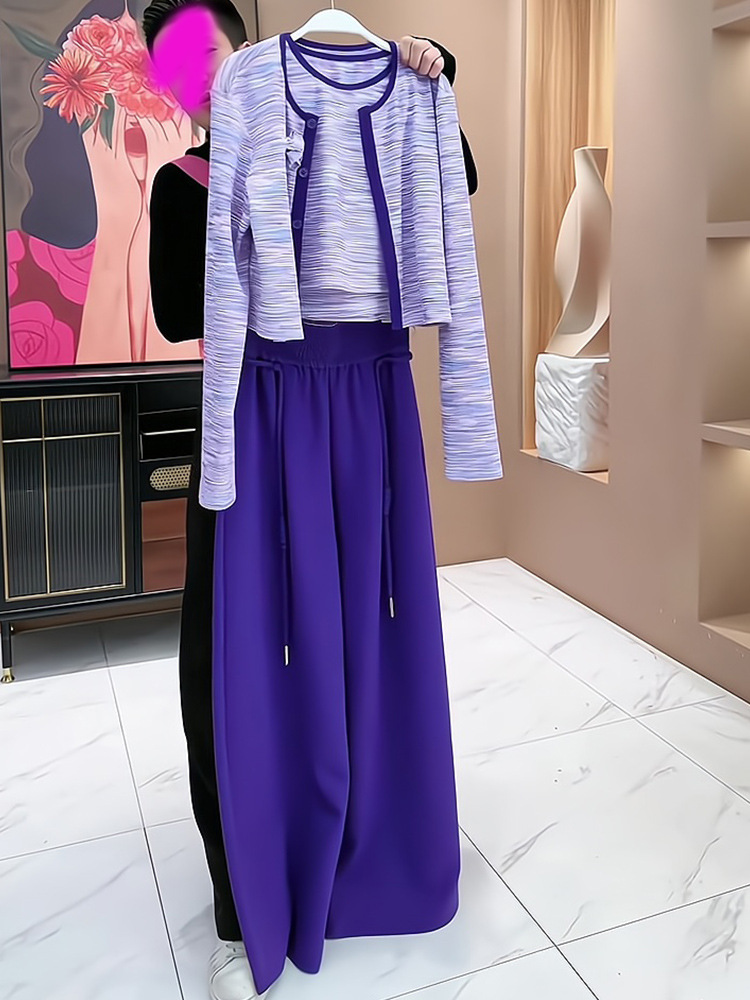 Fashionable Wide Leg Pants Set - Street Fashion Online review and price