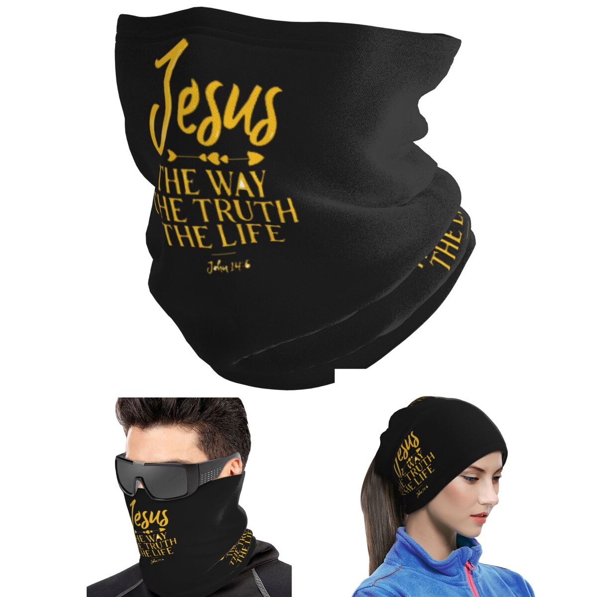 John 14 6 Jesus The Way Truth  - Bandana Multi Way review and price