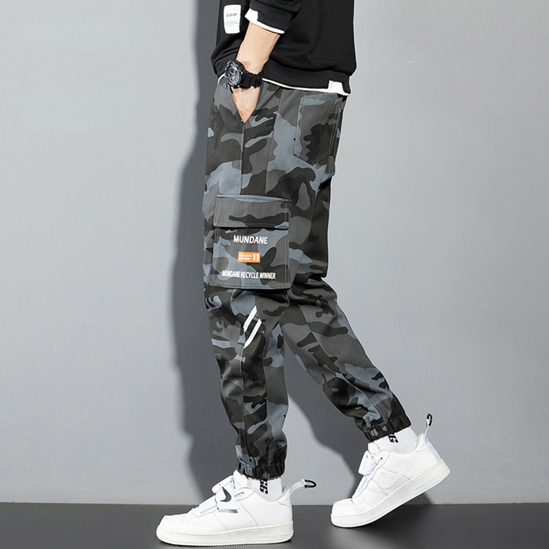 Orange Cargo Pants Men Hip Hop - Street Fashion In Korea review and price