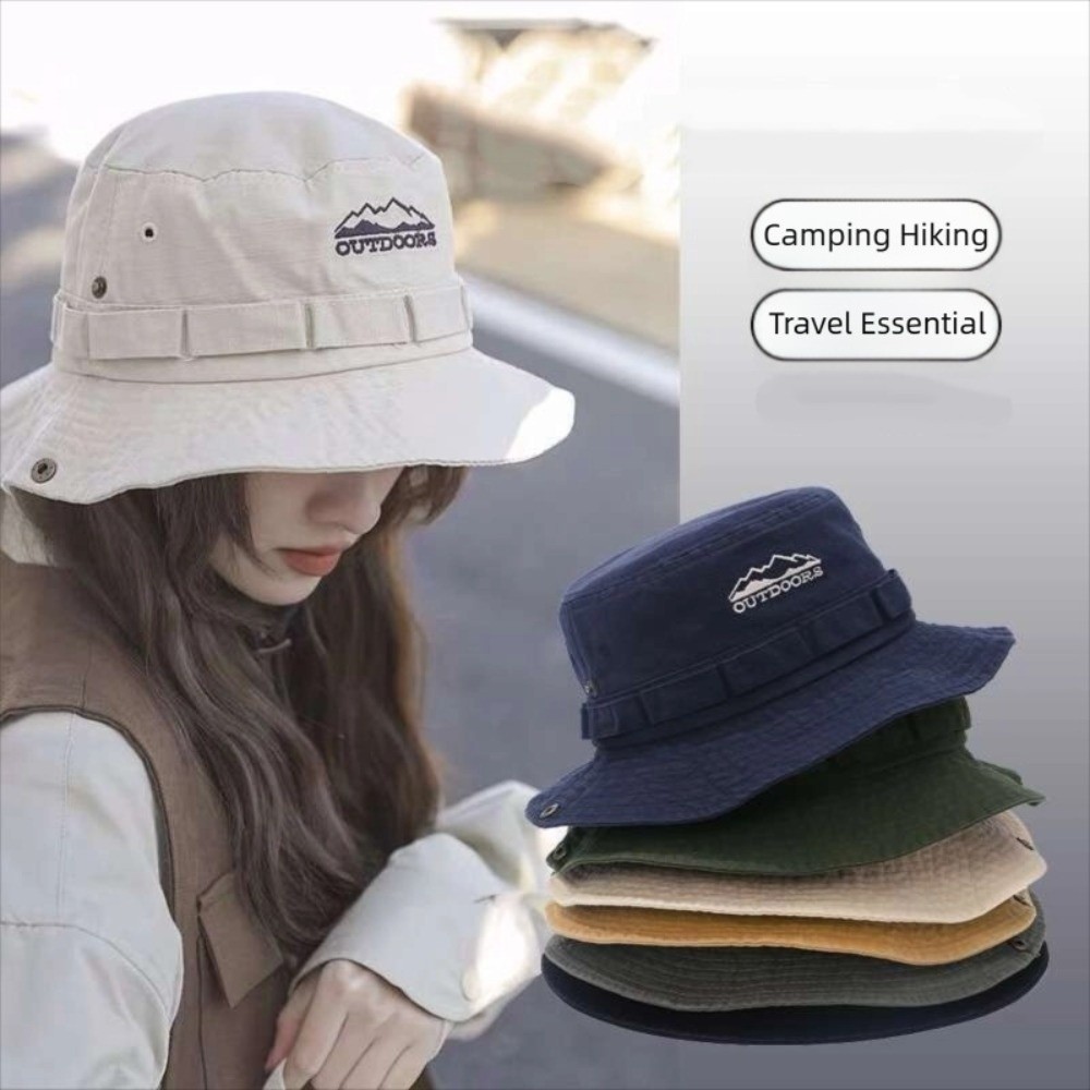 Camping Mountain Climbing Hat  - Bucket Hat Embroidered review and price