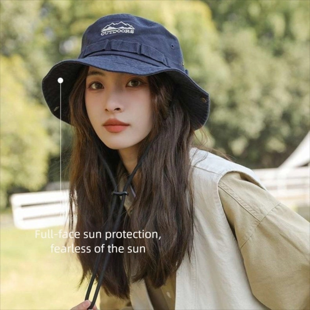 Camping Mountain Climbing Hat  - Bucket Hat Embroidered review and price