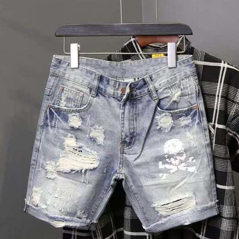 Summer Men's Worn Bead Hole Be - Street Fashion In Korea review and price