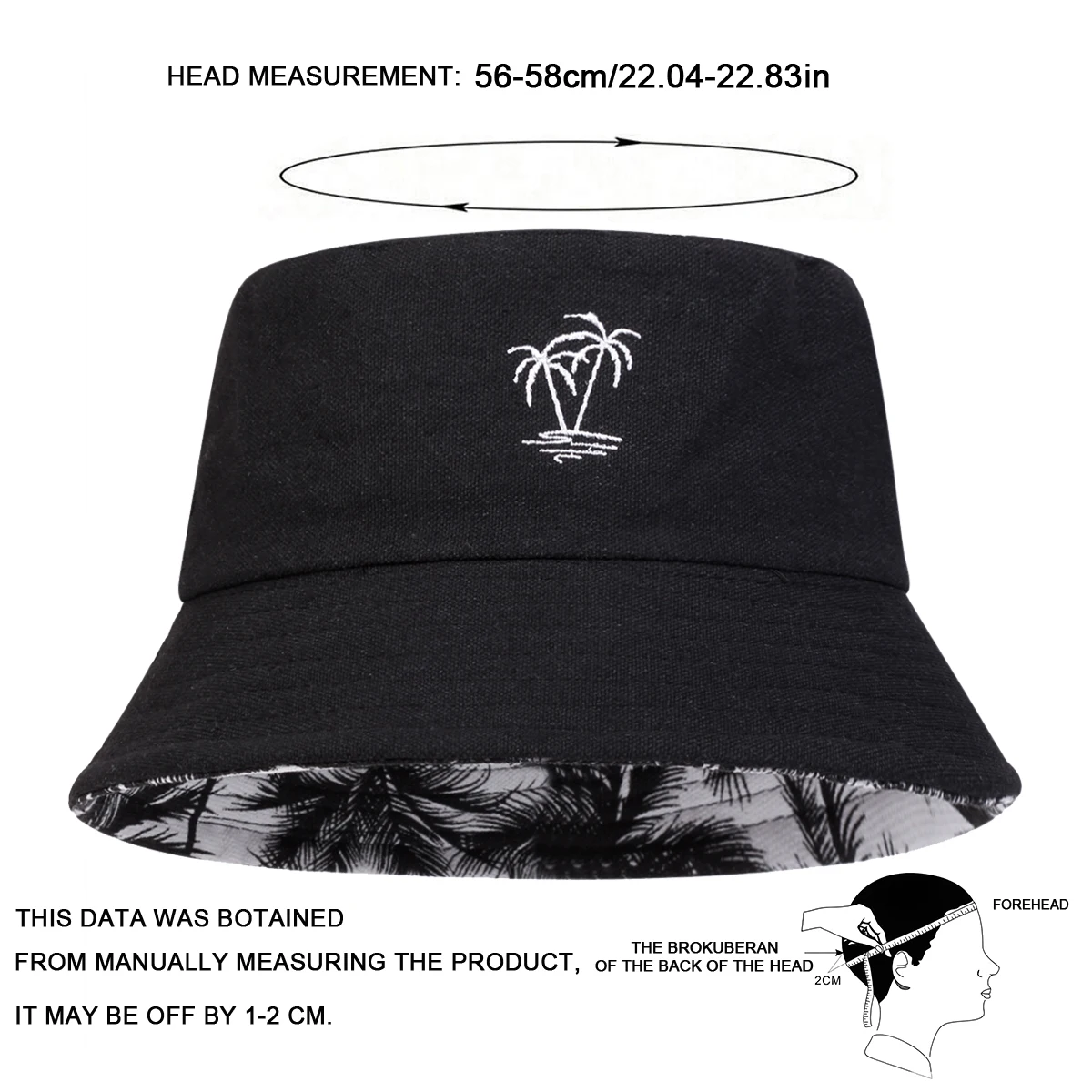 Unisex Coconut Tree Embroidery - Bucket Hat Embroidered review and price